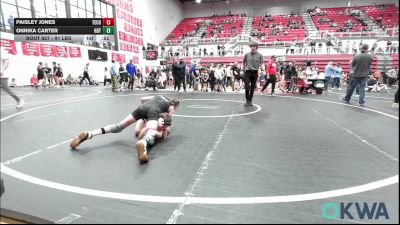 91 lbs Rr Rnd 2 - Paisley Jones, Tecumseh Youth Wrestling vs Onnika Carter, HBT Grapplers