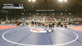 4A-113 lbs Quarterfinal - Bentley Johnson, Green River vs Teegan Eldridge, Cheyenne East
