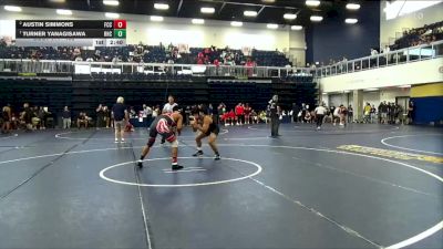 165 lbs Quarterfinal - Turner Yanagisawa, Rio Hondo College vs Austin Simmons, Fresno City College