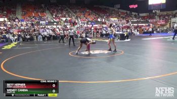 130 lbs Cons. Round 3 - Wendy Candia, Pratt HS vs Skyy Hepner, Perry-Lecompton HS