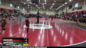 45 lbs 1st Place Match - Colson Pedr, Kasson Mantorville vs Bowen Dickey, Forest Lake Wrestling Club