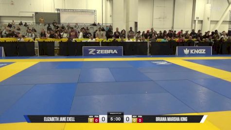 Briana Marsha King vs Elizabeth Jane Exell 2025 World IBJJF Jiu-Jitsu No-Gi Championship