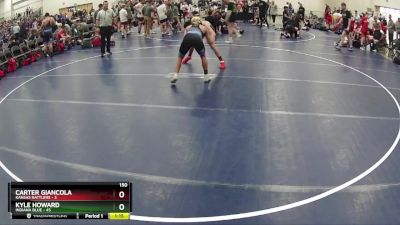 150 lbs Round 3 (6 Team) - Kyle Howard, Indiana Blue vs Carter Giancola, Kansas Rattlers