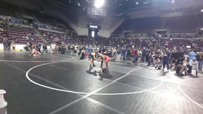 110 lbs Quarters - Reid Pfortmiller, Deer Creek Wrestling vs Thiago Guerrero, Brighton Wrestling Club