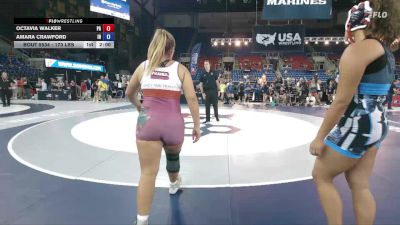 170 lbs Champ. Rd Of 64 - Octavia Walker, PA vs Amara Crawford, IN