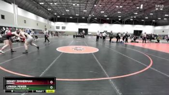 155 lbs Cons. Round 3 - Lyrissa Peiker, Shawnee Mission West HS vs Sidney Zimmerman, Hannibal