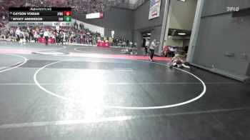 125 lbs Champ. Round 1 - Cayson Vobian, Janesville Youth Wrestling Club vs Wyatt Anderson, Cadott