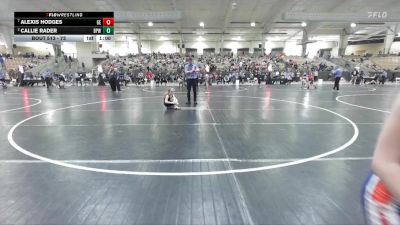 73 lbs Quarterfinal - Alexis Hodges, GOVS Elite vs Callie Rader, Bradley Pride WC