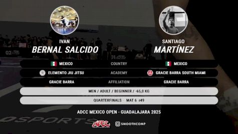 Ivan Bernal Salcido vs Santiago Martínez 2025 ADCC Guadalajara Open