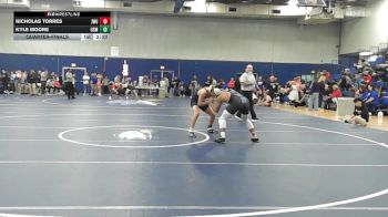 141 lbs Quarterfinal - Nicholas Torres, Johnson & Wales (RI) vs Kyle Moore, Southern Maine