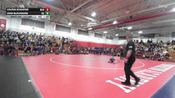 113 lbs 3rd Place - Colton Schuster, Milford vs John Blocksidge, Salem