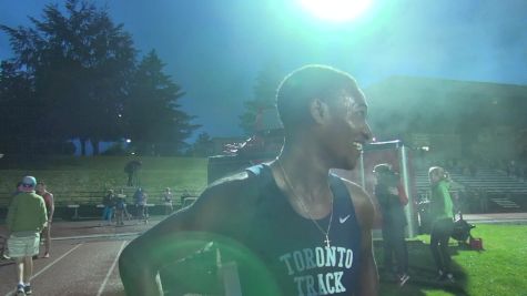 Justyn Knight after beating Galen Rupp at Stumptown