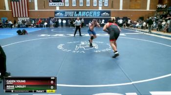 285 lbs Semifinal - Caden Young, Uintah vs Ridge Lindley, Fremont