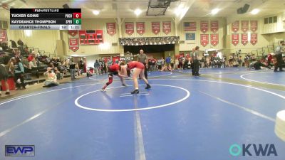 110 lbs Quarterfinal - Tucker Goins, Pocola Youth Wrestling vs Kaydeance Thompson, Sperry Wrestling Club