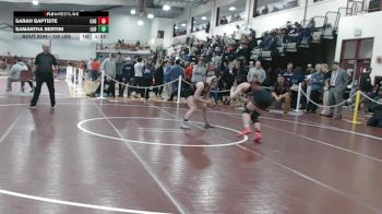 120 lbs Semifinal - Sarah Baptiste, Carver vs Samantha Bertini, Ludlow