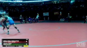 135 lbs Cons. Semi - Kenna Pino, Pueblo Central vs Apollonia Middleton, Central - Grand Junction