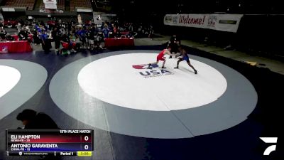 113 lbs Placement Matches (16 Team) - Eli Hampton, REWA-FR vs Antonio Garaventa, CMWA-FR