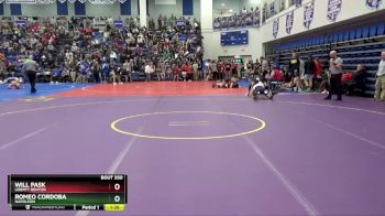 132 lbs Champ. Round 3 - Will Pask, Liberty Benton vs Romeo Cordoba, Napoleon