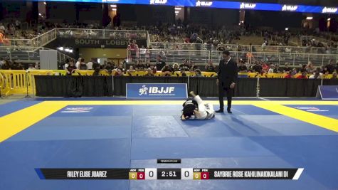 Saybrie Rose Kahilinaiokalani Di vs Riley Elise Juarez 2025 Pan Kids Jiu-Jitsu IBJJF Championship