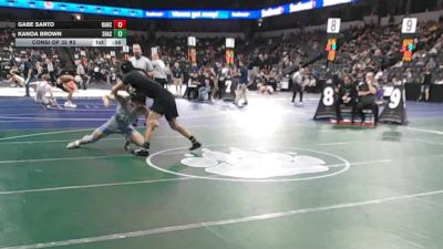 144 lbs Consi Of 32 #2 - Gabe Santo, Rancho Bernardo (SD) vs Kanoa Brown, Shasta Charter Academy (NS)