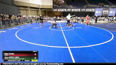 70 lbs Cons. Round 3 - Pax Smith-Lopa, Bethel AllStars Wrestling Club vs Ben Gonia, NWWC