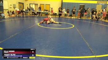 120 lbs Round 4 - Ella Weber, Kansas vs Maddy Blow, Lawrence Elite Wrestling Club