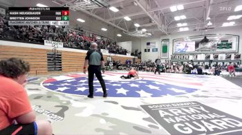 215 lbs Placement Matches (8 Team) - Kash Neugebauer, Parkston vs Breyten Johnson, Kingsbury County