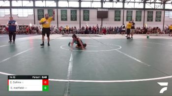 74-78 lbs Champ. Round 1 - Easton Hadfield, Eureka Wrestling vs Connor Collins, SOT-C/The Compound