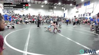 49 lbs Final - Adelyn Lonebear, Clinton Youth Wrestling vs Easton Hans, Lions Wrestling Academy