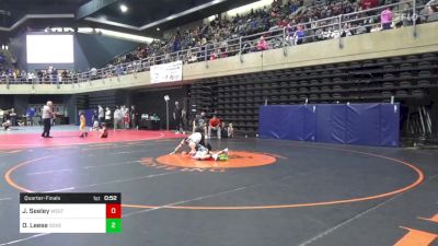 62 lbs Quarterfinal - Jack Seeley, Westminster vs Oakley Leese, Dover