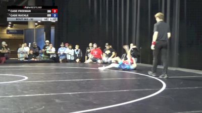 92 lbs 1st Place Match - Case Freeman, Sebolt Wrestling Academy vs Cade Ruckle, Gold Rush Wrestling