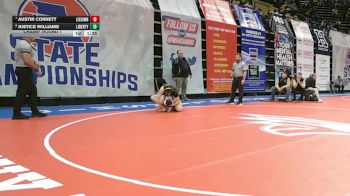 165 Class 4 lbs Champ. Round 1 - Austin Cornett, Lee`s Summit vs Justice Williams, Liberty