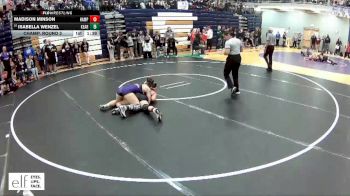 145 lbs. Champ. Round 2 - Madison Minson, Hampshire vs Isabella Wenzel, Kearney