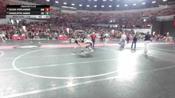 118 lbs Cons. Round 3 - Charlotte James, Lancaster Wrestling Club vs Olivia Poplawski, New Berlin Wrestling