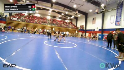 110 lbs Consolation - Kruse Sparks, Tonkawa Takedown Club vs Olan Garrison, Coweta Tiger Wrestling