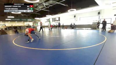 126 lbs Champ. Round 1 - Tyler Hiraoka, JW North vs Gregory Logan Tan, Martin Luther King
