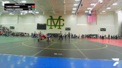 150 lbs Champ. Round 1 - Logan Carrera, El Modena vs Gonzalo Landeros, Fillmore
