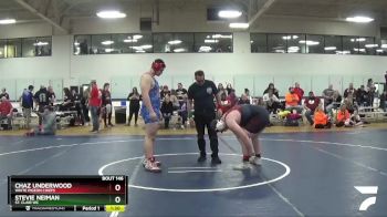 288 lbs Cons. Semi - Chaz Underwood, White Pigeon Chiefs vs Stevie Neiman, St. Clair WC
