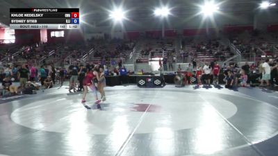 110 lbs Semis - Khloe Nedelsky, Contenders Wrestling Academy vs Sydney Stieb, Illinois