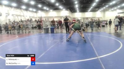 190 lbs Quarterfinal - Johnathan Velasquez, Ike Mob vs Nolan McCarthy, Grindhouse WC
