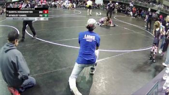 73 lbs Cons. Round 3 - Dariya Hoegemeyer, Wrestling With Character vs Aynsley Gamel, Pride Wrestling Club