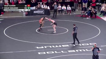 145 lbs 7th Place Match - Kolby Glanzer, Huron vs Shelby Werlinger, Sturgis Brown