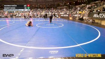 85 lbs Consi Of 16 #1 - Maximus Farace, American Dream Wrestling Club vs Bearett Bowin, Columbus Wrestling Club