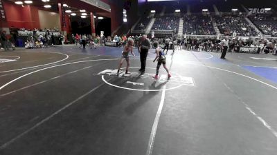 80 lbs Rr Rnd 2 - Hunter Frost, No Team vs Emi Kirkman, Heights Wrestling Club MT