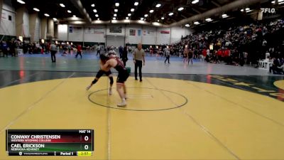 149 lbs Champ. Round 2 - Cael Erickson, Nebraska-Kearney vs Conway Christensen, Western Wyoming College