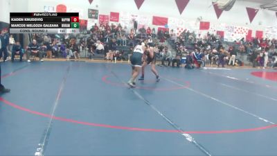 150 lbs Cons. Round 3 - Kaden Knudsvig, Napavine vs Marcos Melgoza Galeana, River Ridge