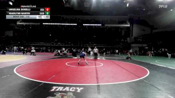 115 lbs Quarterfinal - Angelina Borelli, Los Banos vs Madilynn Martin, Oakmont