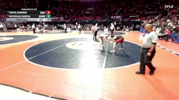 3A 126 lbs Semifinal - Vince Jasinski, Fox Lake (Grant) vs Nicholas Garcia, Aurora (Marmion Academy)