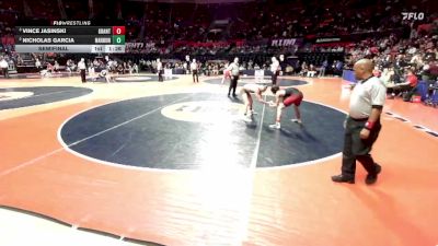 3A 126 lbs Semifinal - Vince Jasinski, Fox Lake (Grant) vs Nicholas Garcia, Aurora (Marmion Academy)