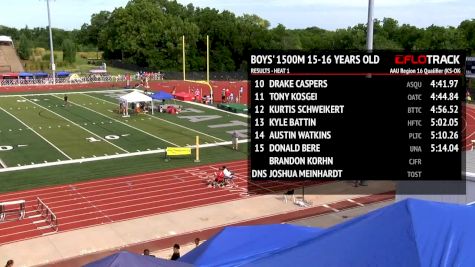 Boy's 1500m, Final 1 - Age 17-18